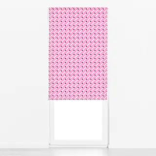 Raffrollo Diagonale & Punkte Pink