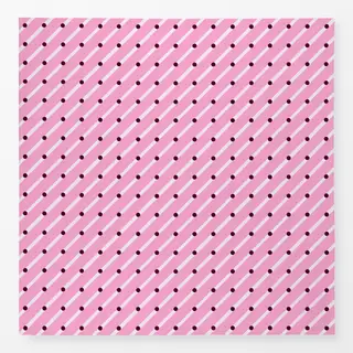 Tischdecke Diagonale & Punkte Pink