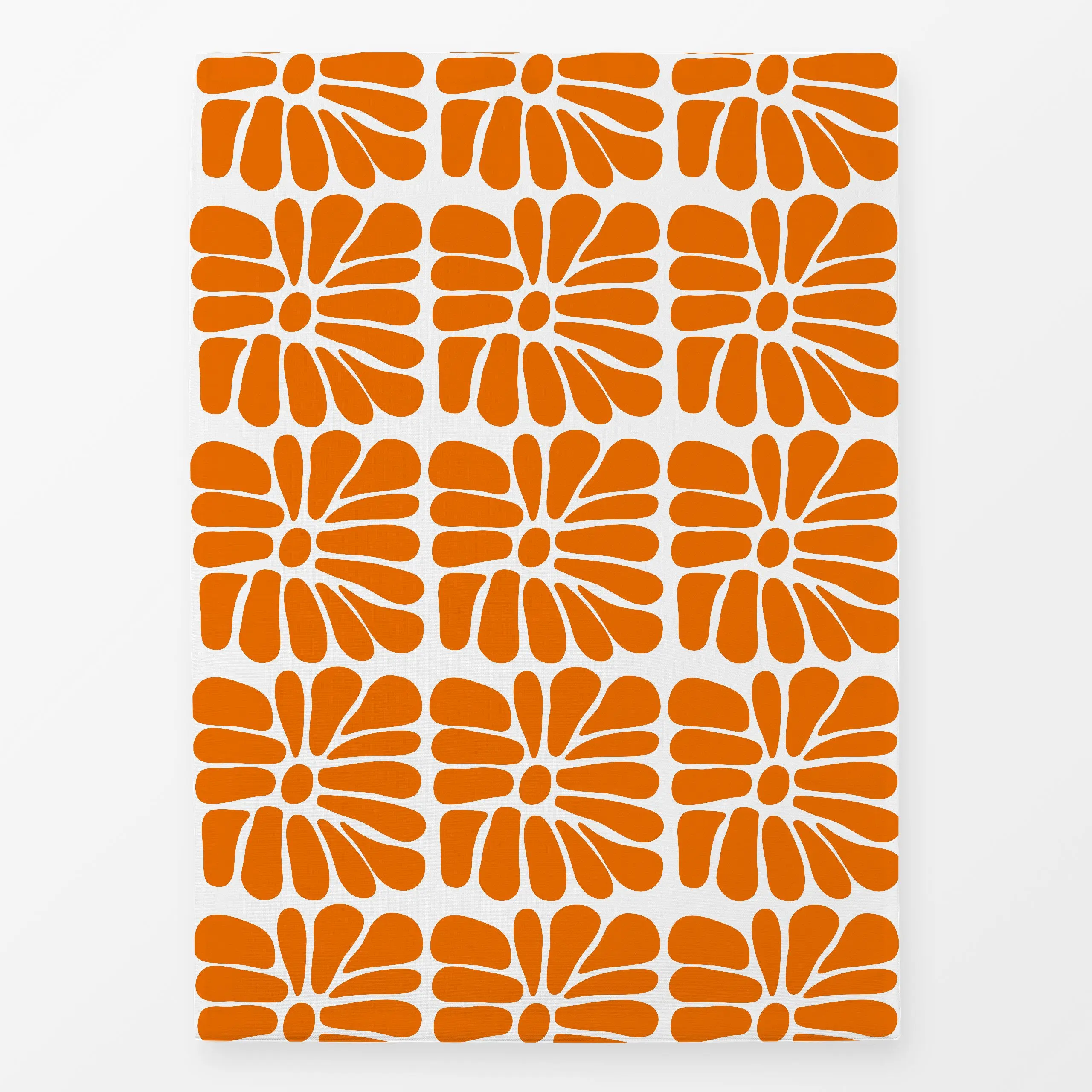 Geschirrtücher Mid Century Flower Fun Orange - Blumen & Florales, Sommer, Symbole & Muster - von „Andrea Haase"; Blumen, mod...
