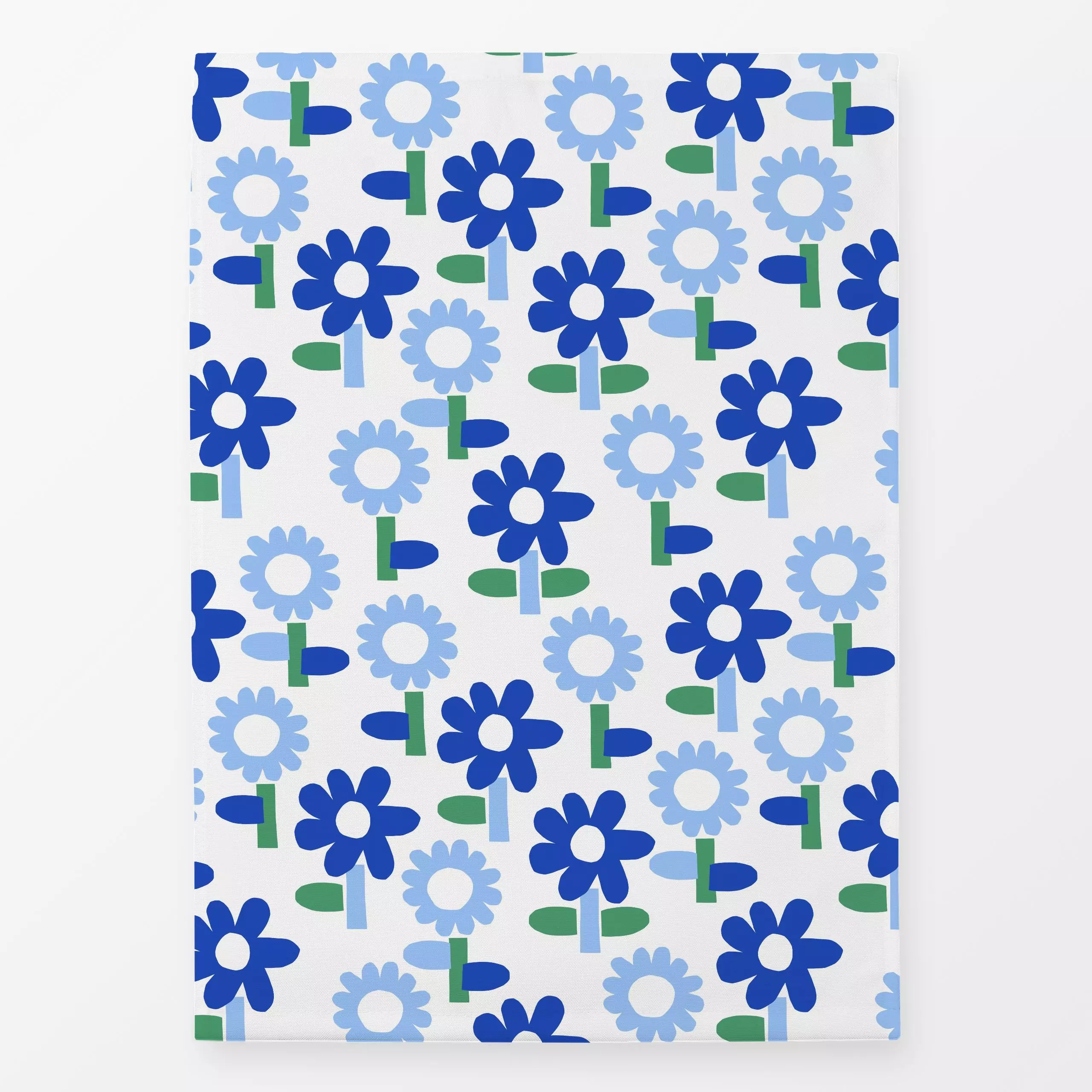 Geschirrtücher Gartenblumen Blau - Blumen & Florales, Frühling, Symbole & Muster - von „Lisa Jasmin Bauer"; Blumen, Sommerbl...