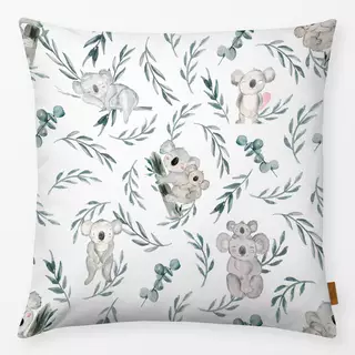 Kissen Koalas mit Blättern