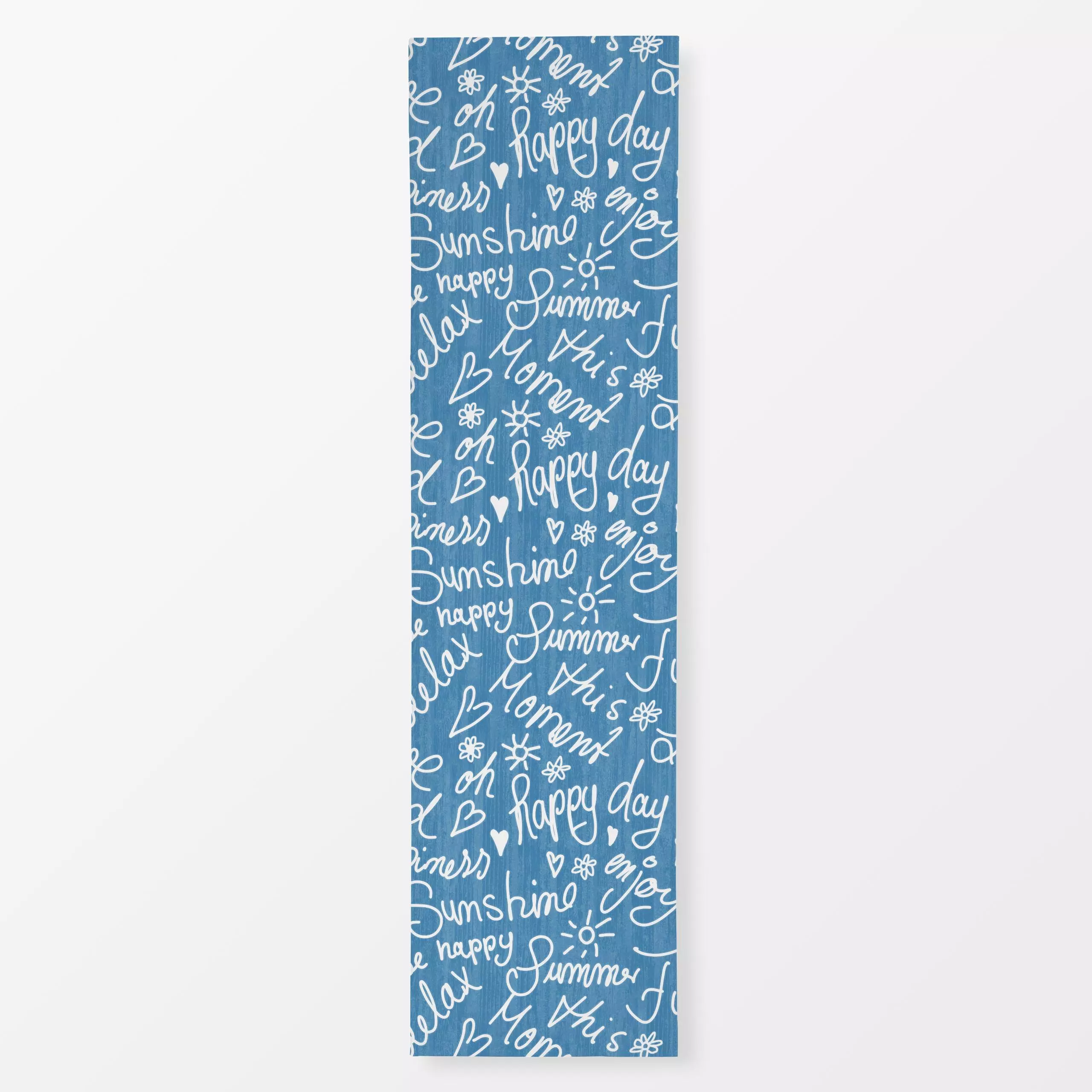 Tischläufer Summer Sunshine blue white, Spruch, Sommer, von Andrea Haase