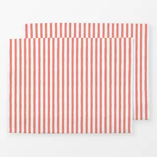 Tischset raspberry stripes