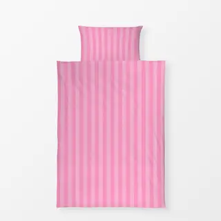 Bettwäsche Streifen Pink