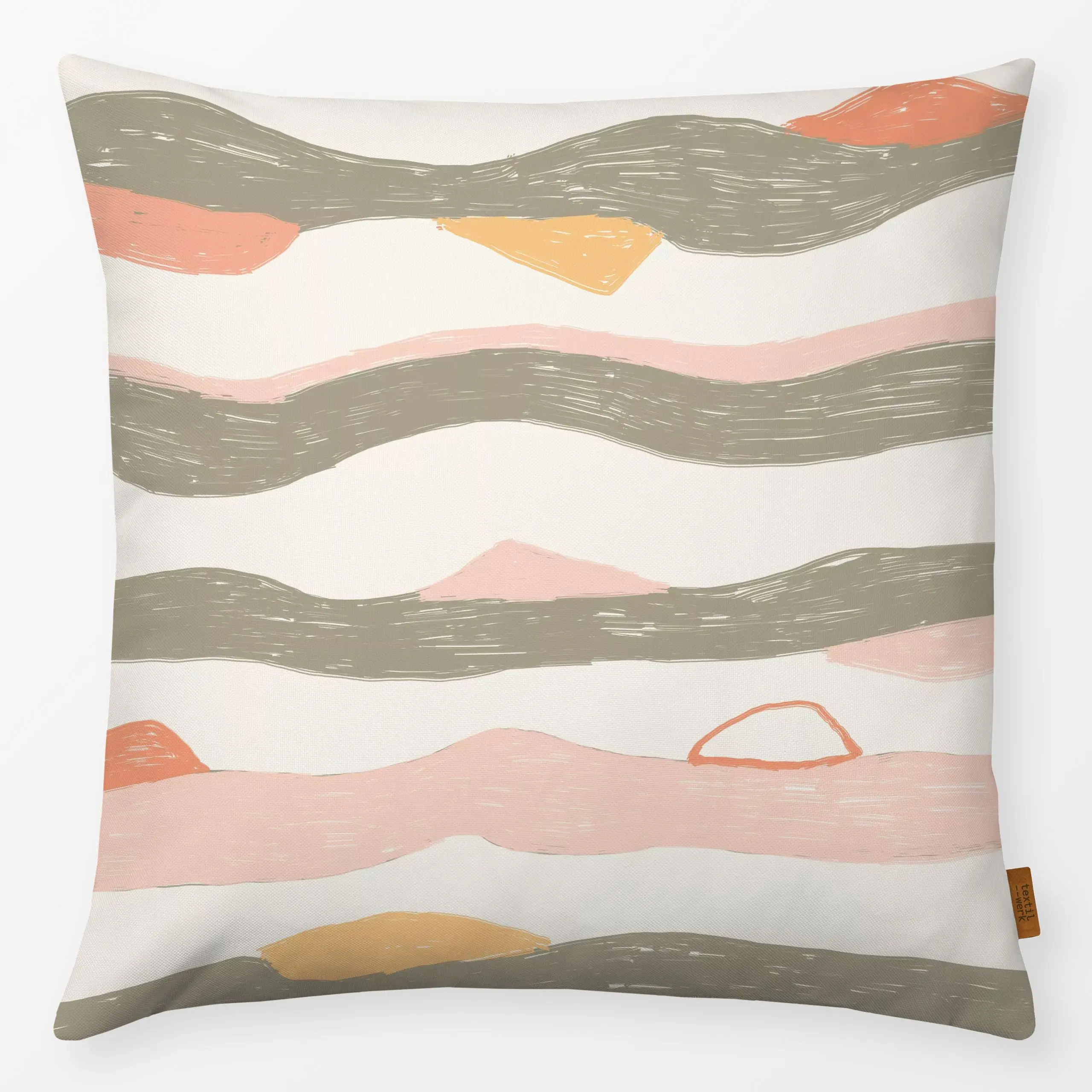 Kissen In der Wüste - Natur & Landschaft - von „Miriam Dück"; abstrakt, Berge, Strand, Sand, Wüste, Sommer, landschaft, Past...