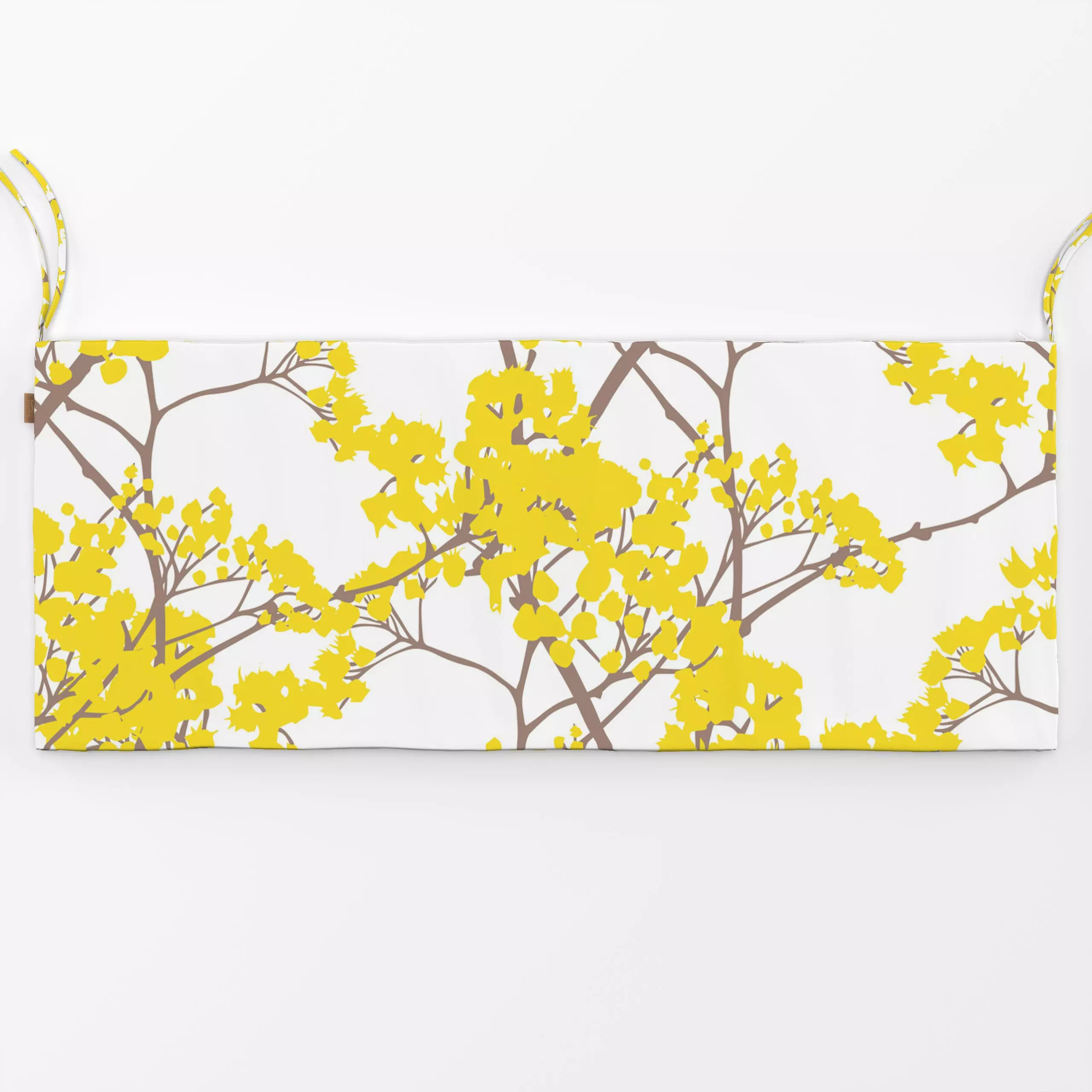 Bankauflage Branches Yellow - Frühling, Pflanzen & Botanik - von „Sara Maria"; Zweig, Ostern, gelb, Fruehling, Vorfruehling,...