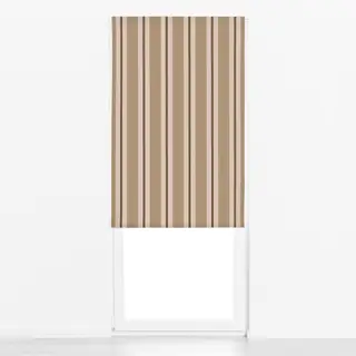 Raffrollo Stripes Brown Beige