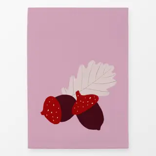 Geschirrtücher Eicheln Rosa