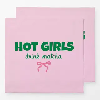 Servietten Hot Girls Drink Matcha