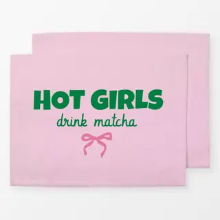 Tischset Hot Girls Drink Matcha
