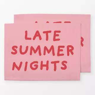 Tischset Late Summer Nights Pink
