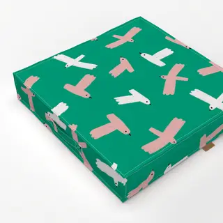 Bodenkissen Fliegende Vögel - Grün