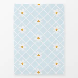 Geschirrtücher Daisy Blume Muster Hellblau