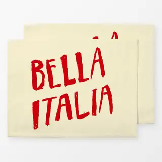 Tischset Red Bella Italia