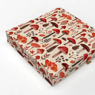 Bodenkissen Mushroom Woodland Red