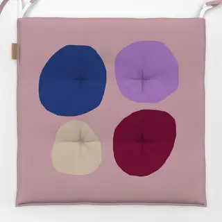 Sitzkissen Frühling Steine rosa