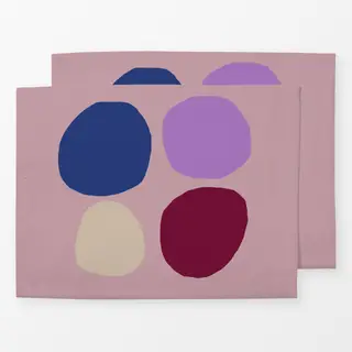 Tischset Frühling Steine rosa