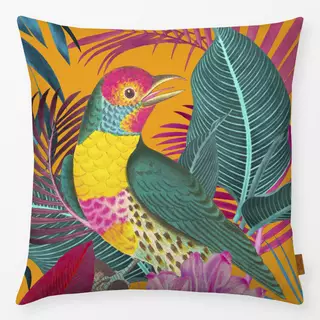 Kissen Tropenvogel Orange