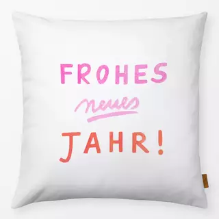 Kissen Frohes neues Jahr weiß