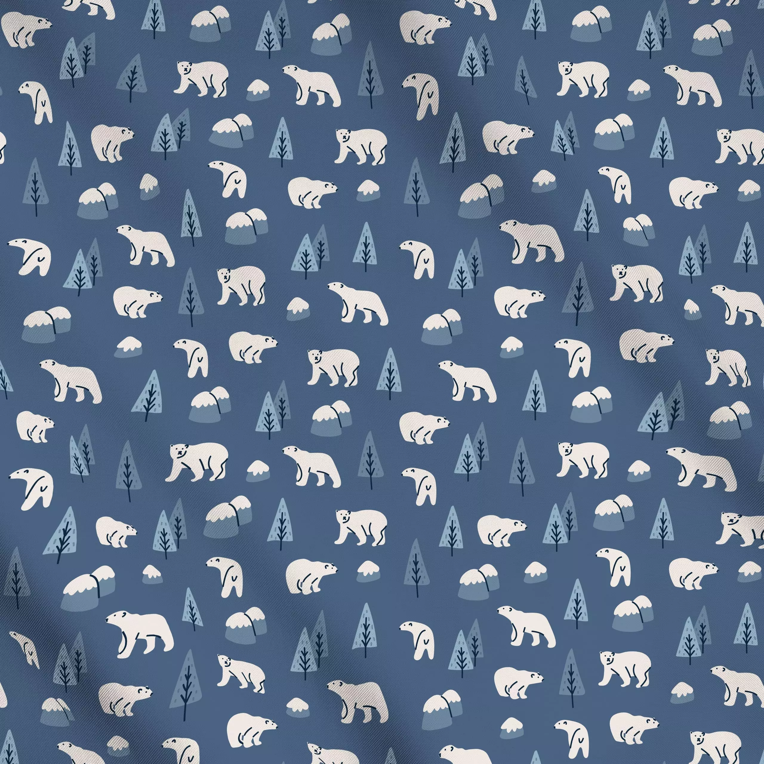 Meterware Polar Bear in Winter, Tiere, von Sara Maese