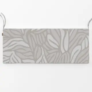 Bankauflage Stylized Foliage Grey