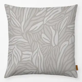 Kissen Stylized Foliage Grey