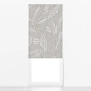 Raffrollo Stylized Foliage Grey