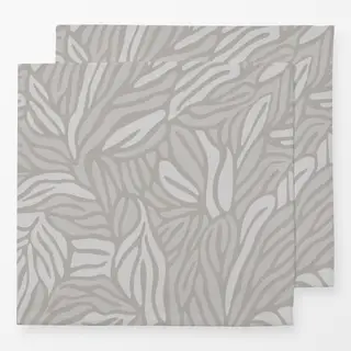 Servietten Stylized Foliage Grey