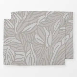 Tischset Stylized Foliage Grey