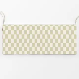 Bankauflage Kariert mit Nadelstreifen Grün