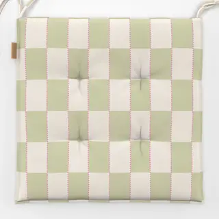 Sitzkissen Kariert mit Nadelstreifen Grün