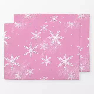 Tischset Let It Snow Pink