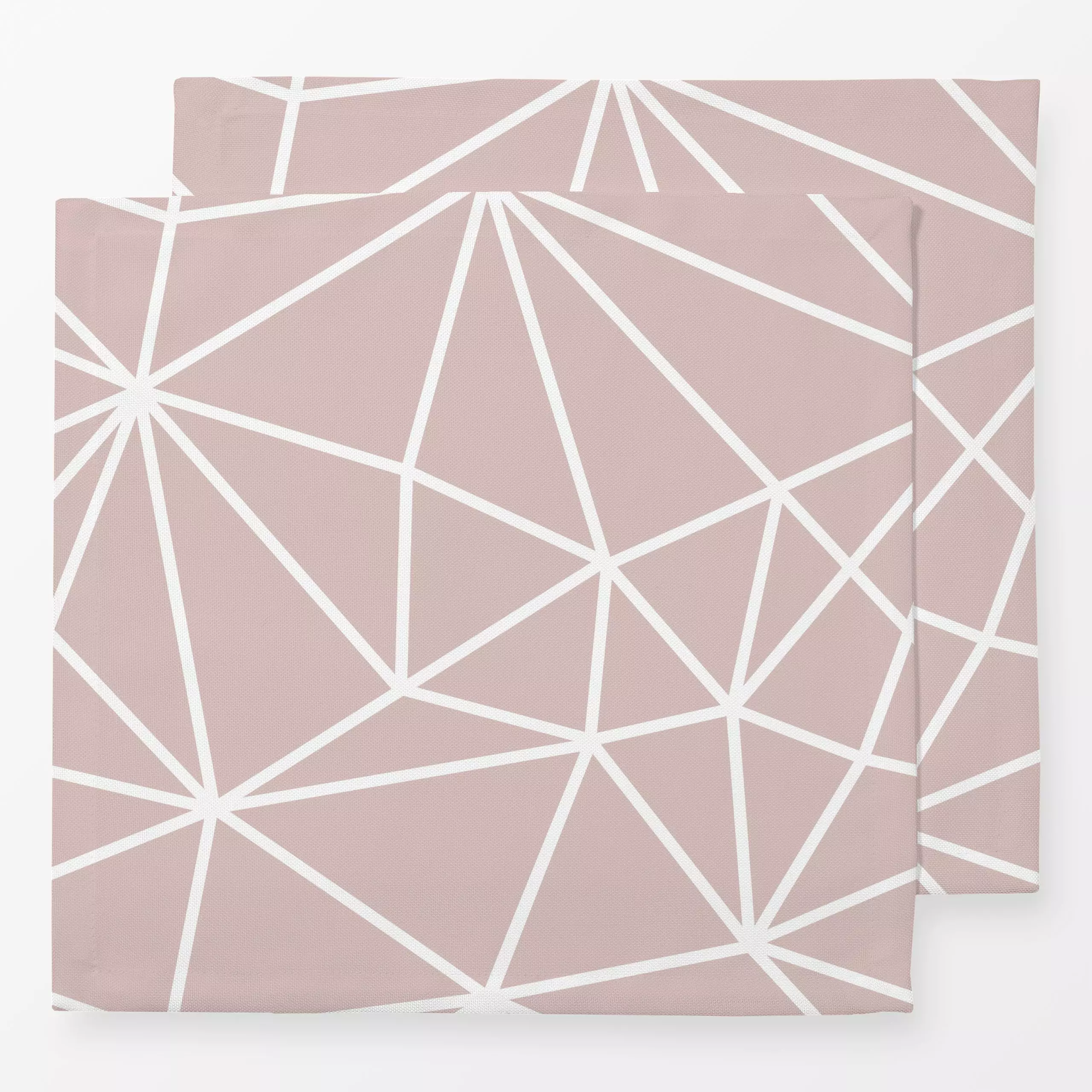 Servietten Grafische Linien Puder-Koralle - Symbole & Muster - von „Heyduda"; Muster, linie, skandinavisch, modern, grafisch...