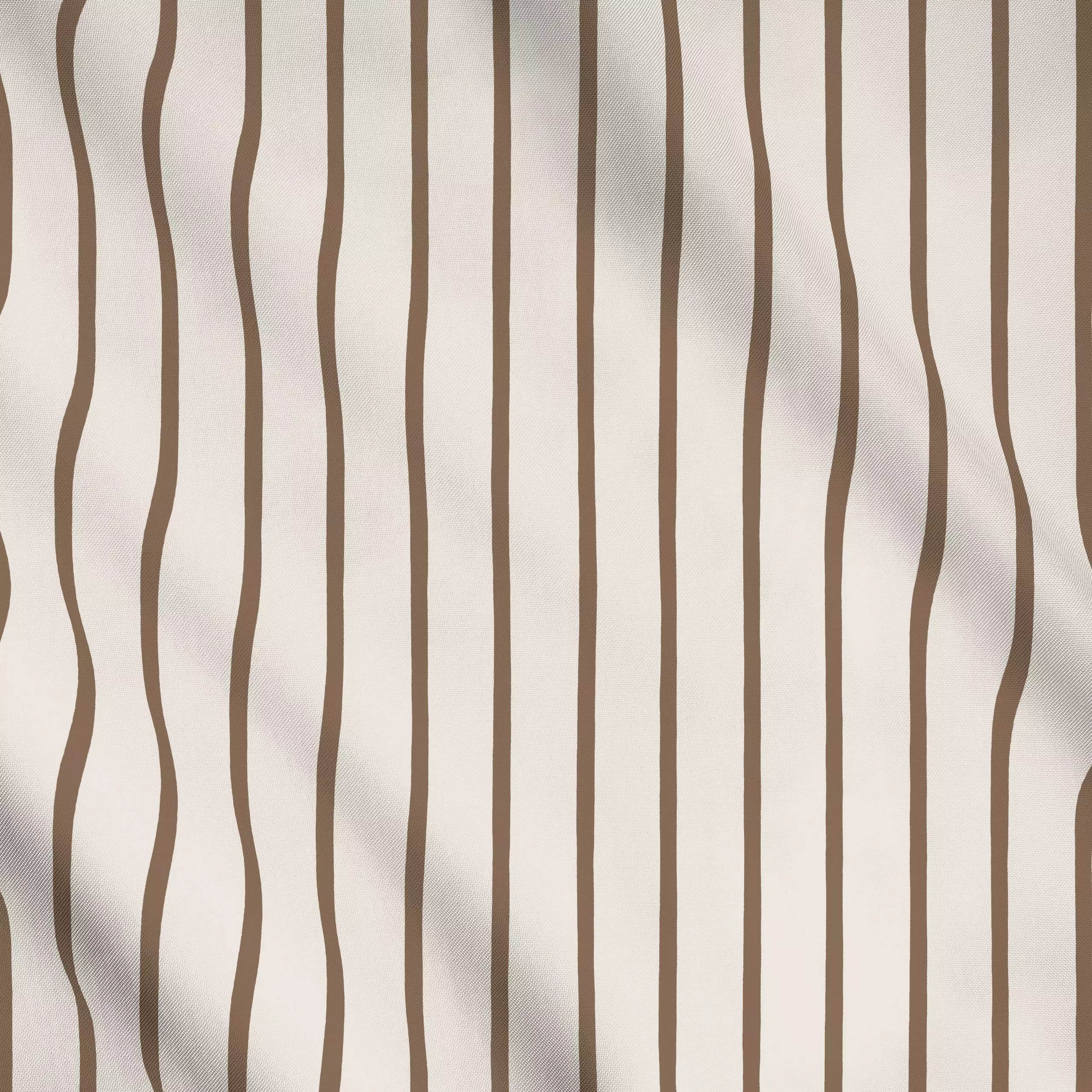 Meterware Schmale Streifen Creme Braun - Symbole & Muster - von „Studio Kesse"; Linien, Streifen, Hygge, Cozy, landhaus, Her...