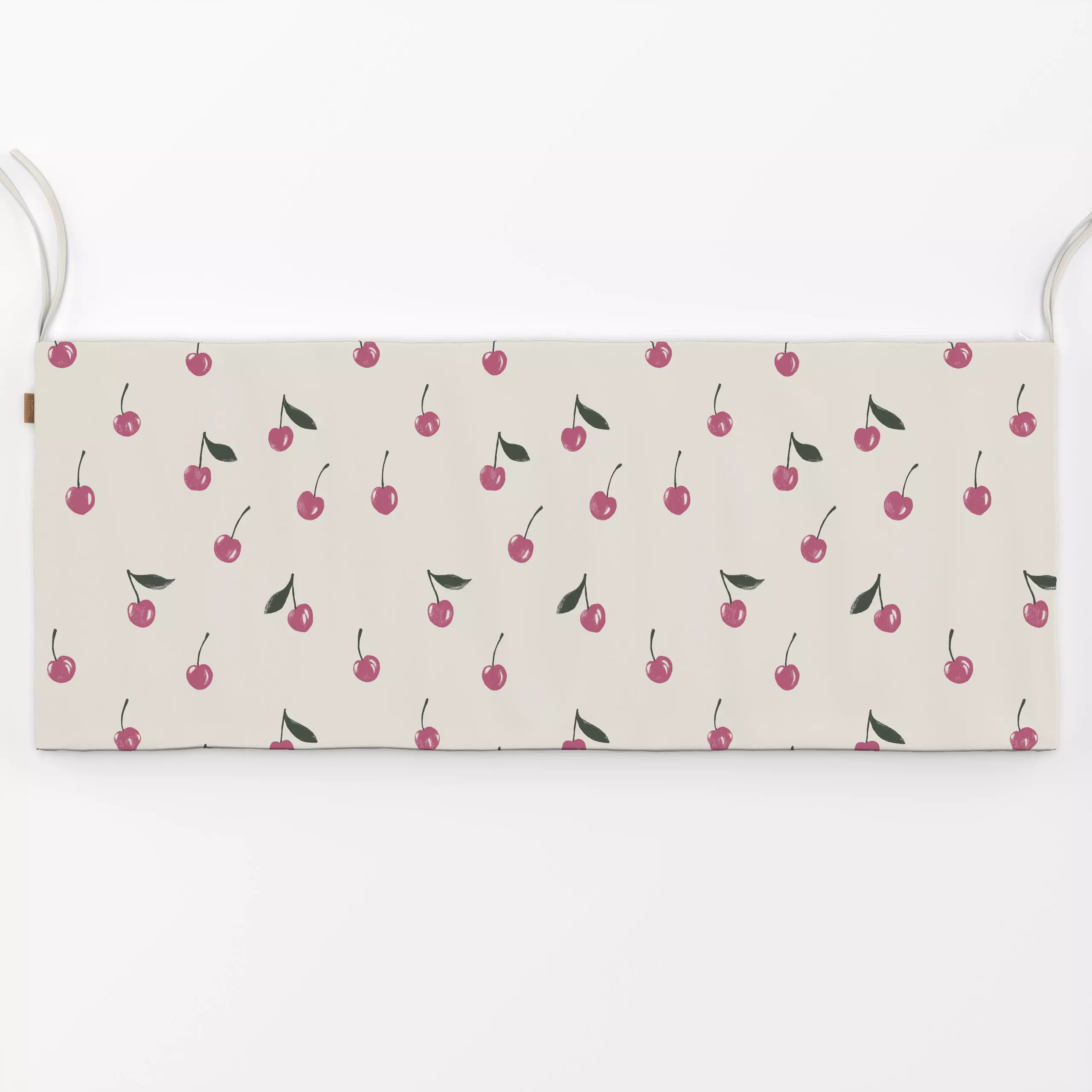 Bankauflage Kirschen klein - Frühling, Sommer, Früchte - von „Studio Kesse"; Garten, Kirschen, Früchte, pink, Gartendeko, sp...