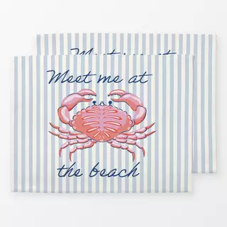 Tischset pink crab