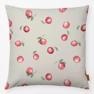 Kissen Herbst Äpfel kühl beige