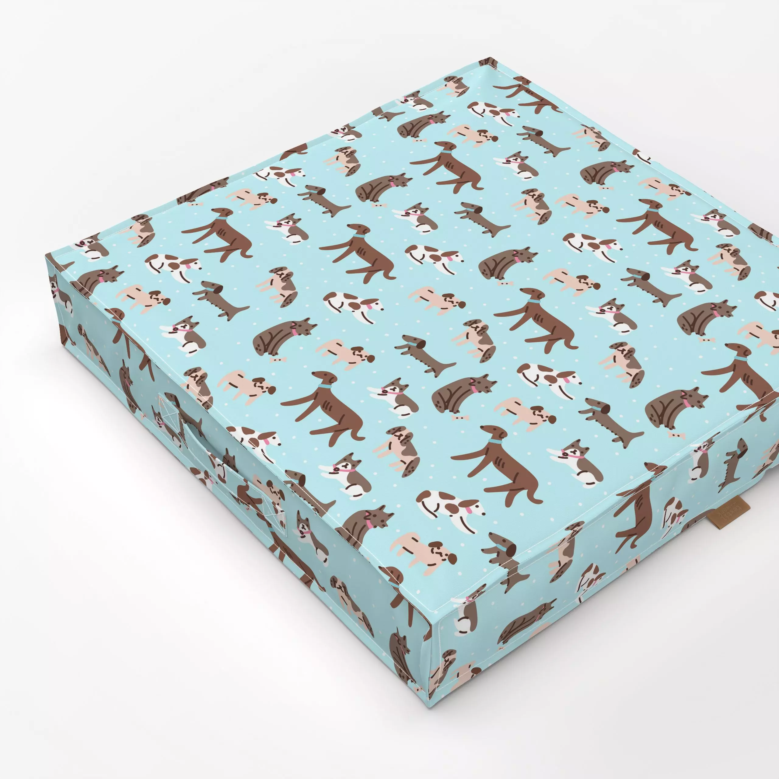 Bodenkissen You're My Best Friend - Tiere - von „Sara Maese"; Hund, pattern, dogs, tier