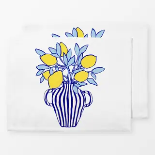 Tischset Vase with Santorini Lemons