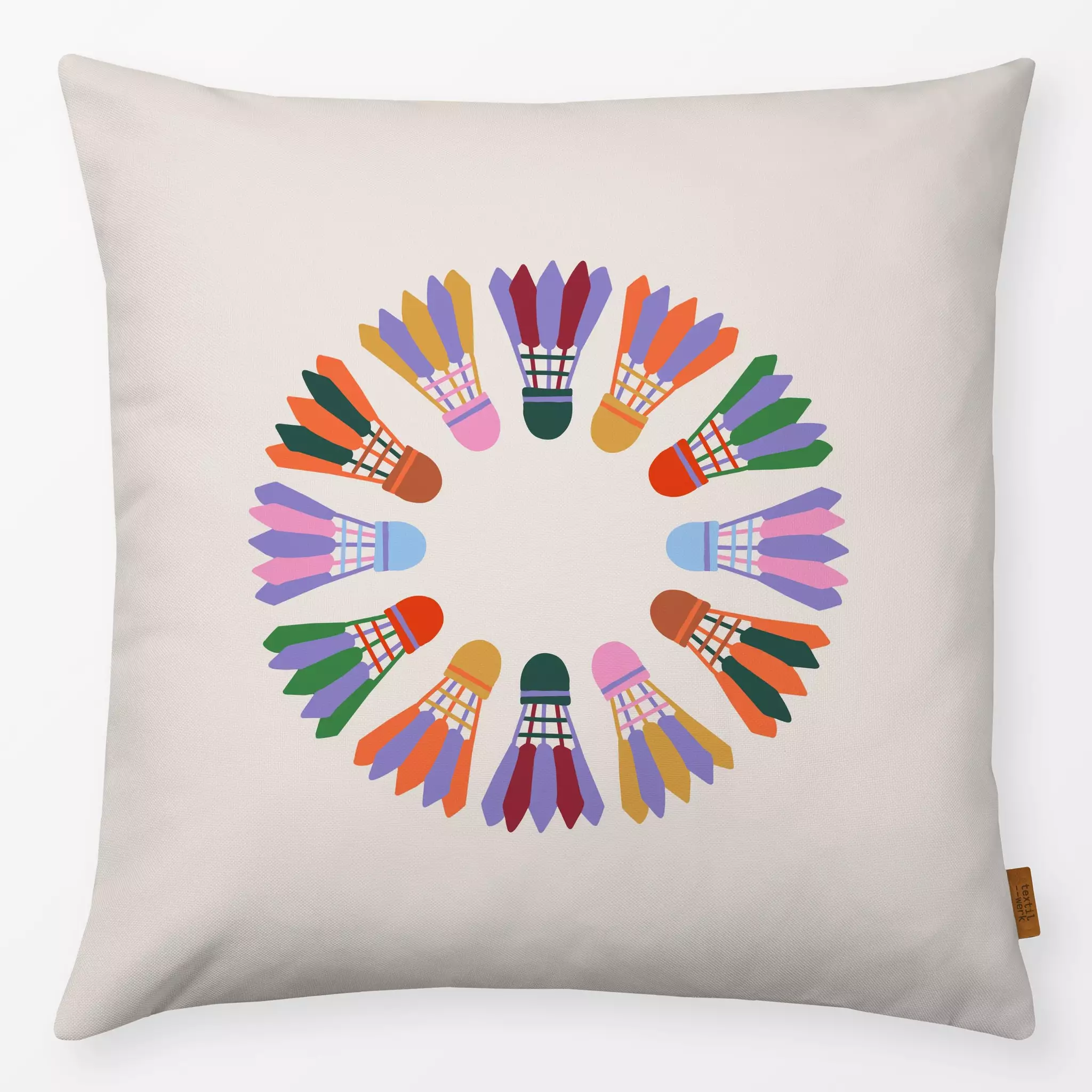 Kissen Kissen Badminton Kreis