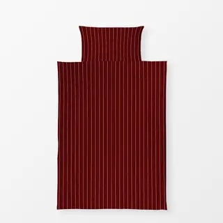 Bettwäsche Fine Stripes pink dark red