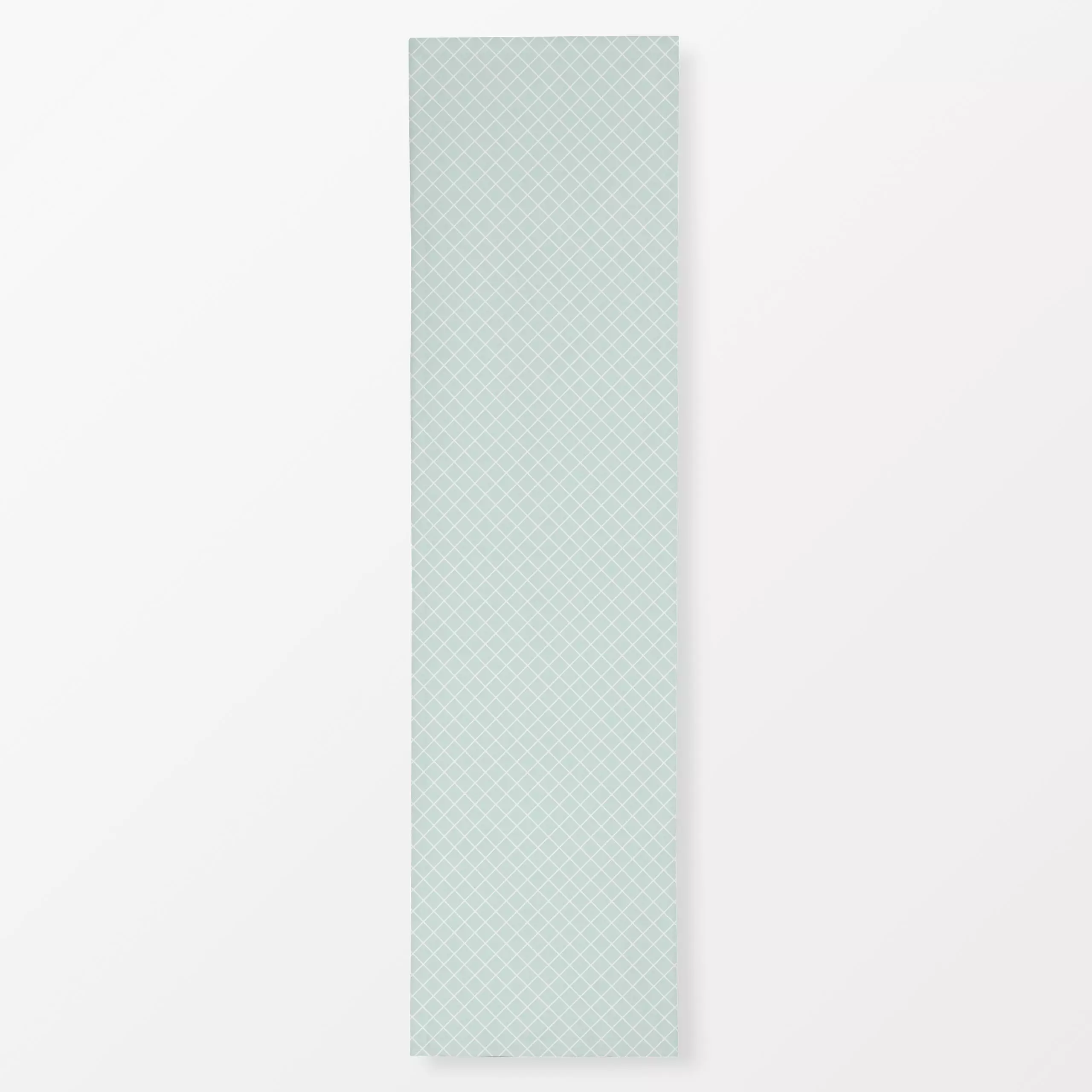Tischläufer Rautenmuster in mint - Symbole & Muster - von „Heleen van Buul"; Muster, minimal, linie, Linien, Abstrakt, Geome...