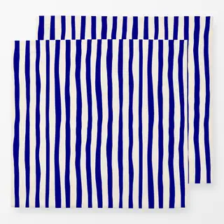 Servietten Santorini Blue & White Stripes