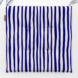 Sitzkissen Santorini Blue & White Stripes