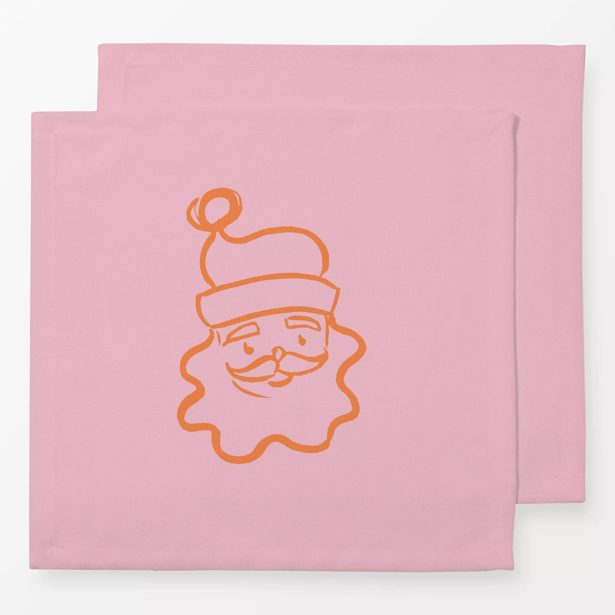 Servietten Cute Santa Rosa - Weihnachten, Anlässe - von „Kruth Design"; Weihnachtsmann, Weihnachten, bunt, weihnachtlich, We...