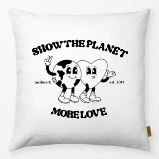 Kissen Show The Planet Schwarz