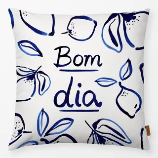 Kissen Bom Dia Zitronen