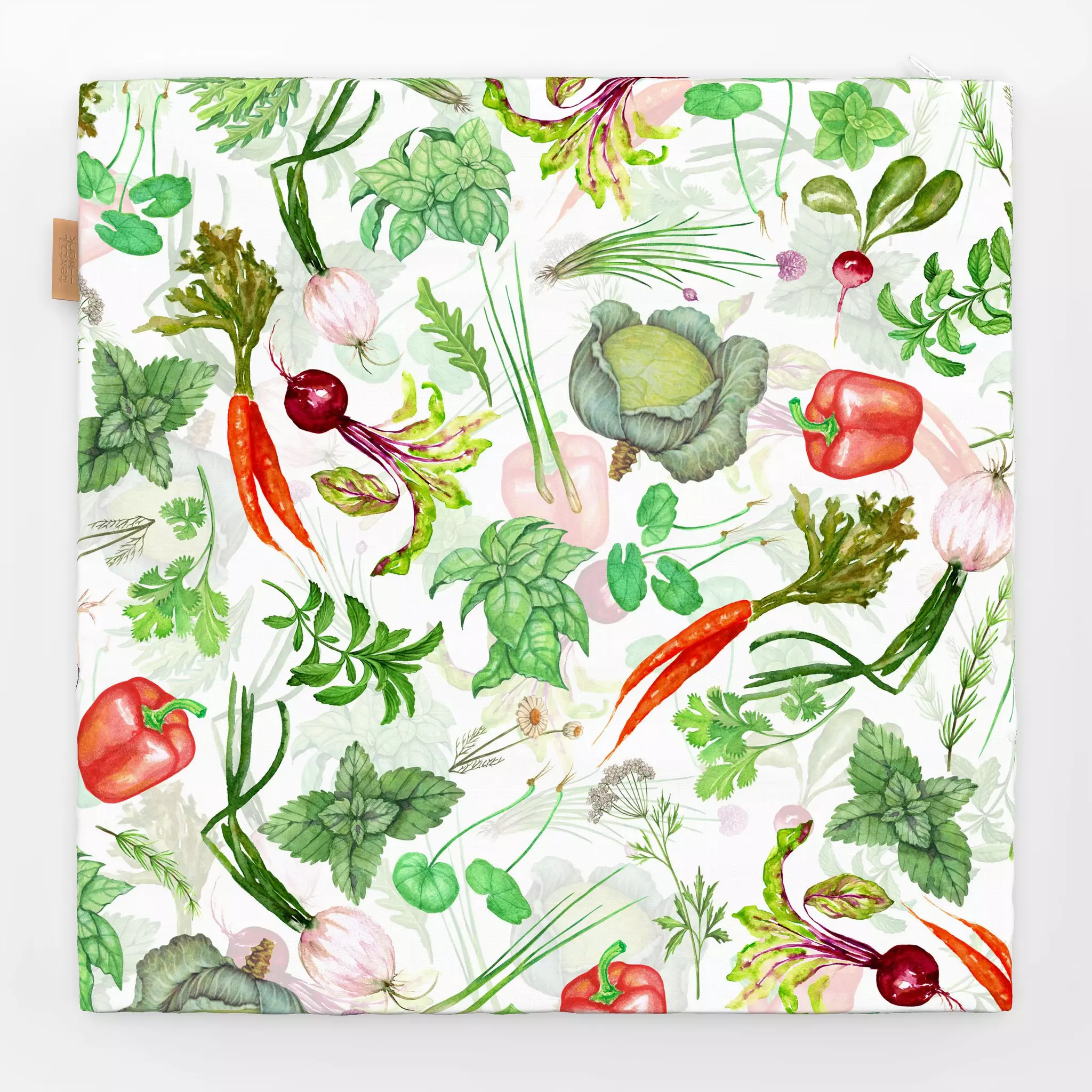 Sitzkissen Gemüse und Kräutergarten Gemüse und Kräutergarten