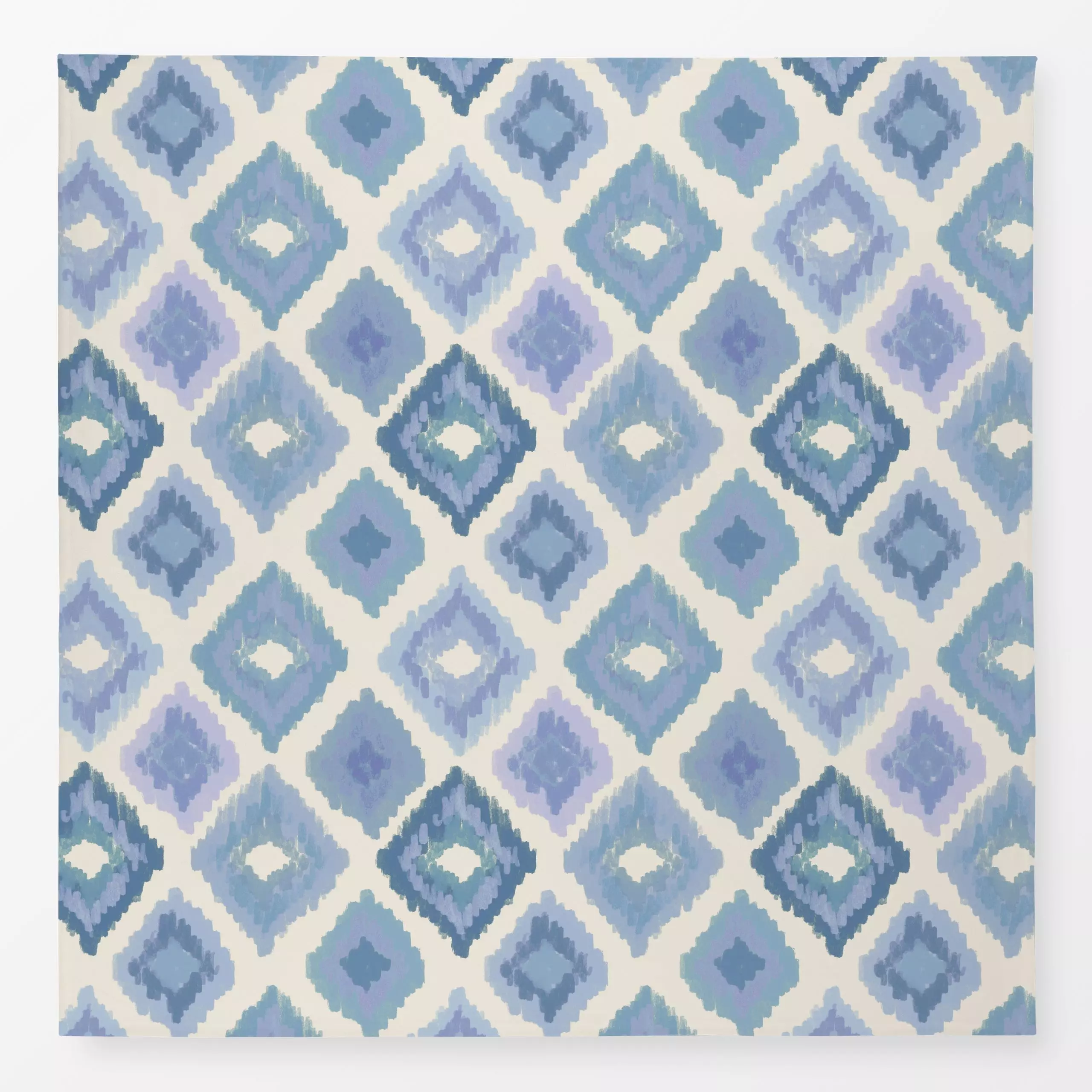 Tischdecke ETHNO RAUTE Graublau, gemustert, Sommer, von Kruth Design