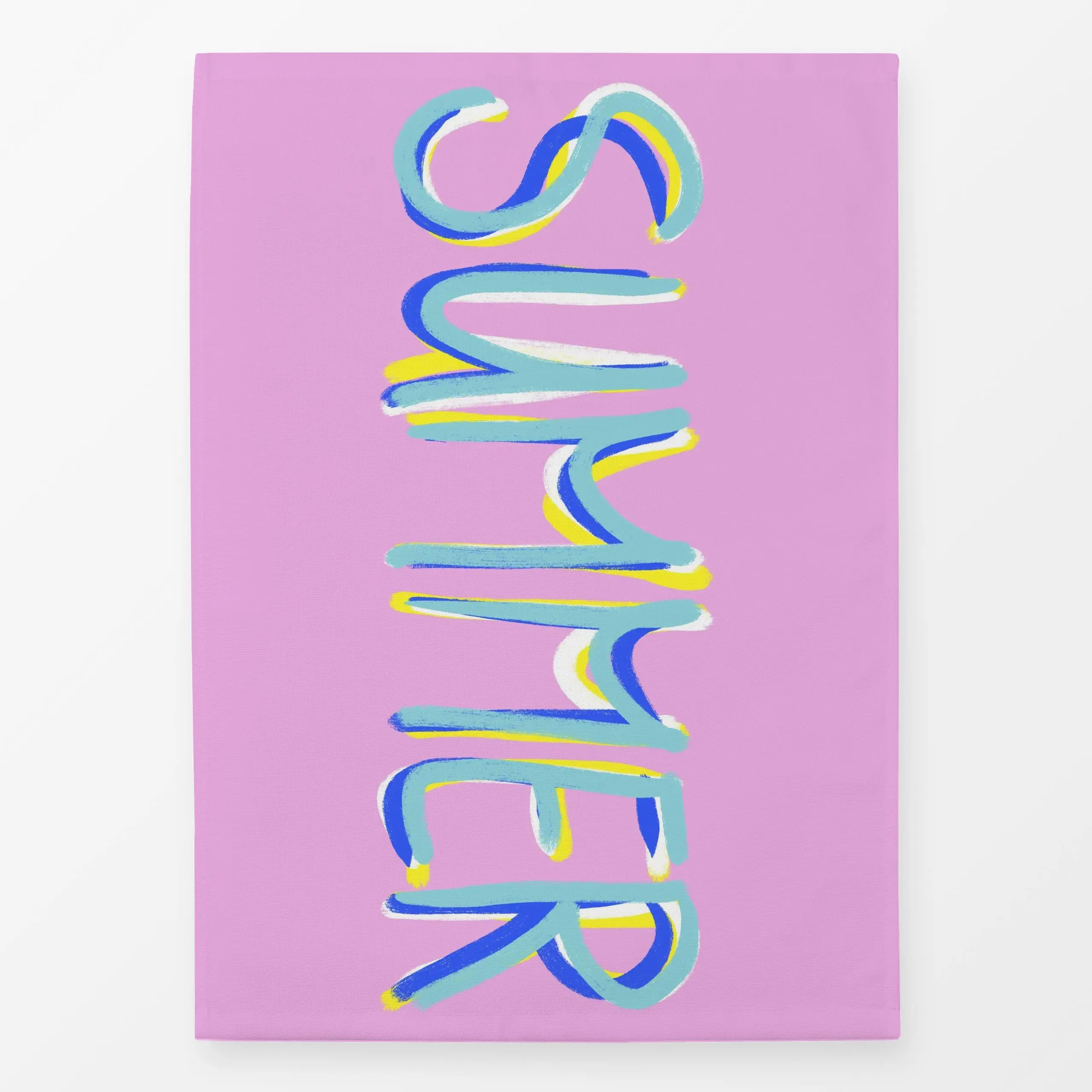 Geschirrtücher Summer Summer - Sommer, Sprüche & Schriftzüge - von „Julia Schumacher"; Sommer, typografie, summer, farbenfro...